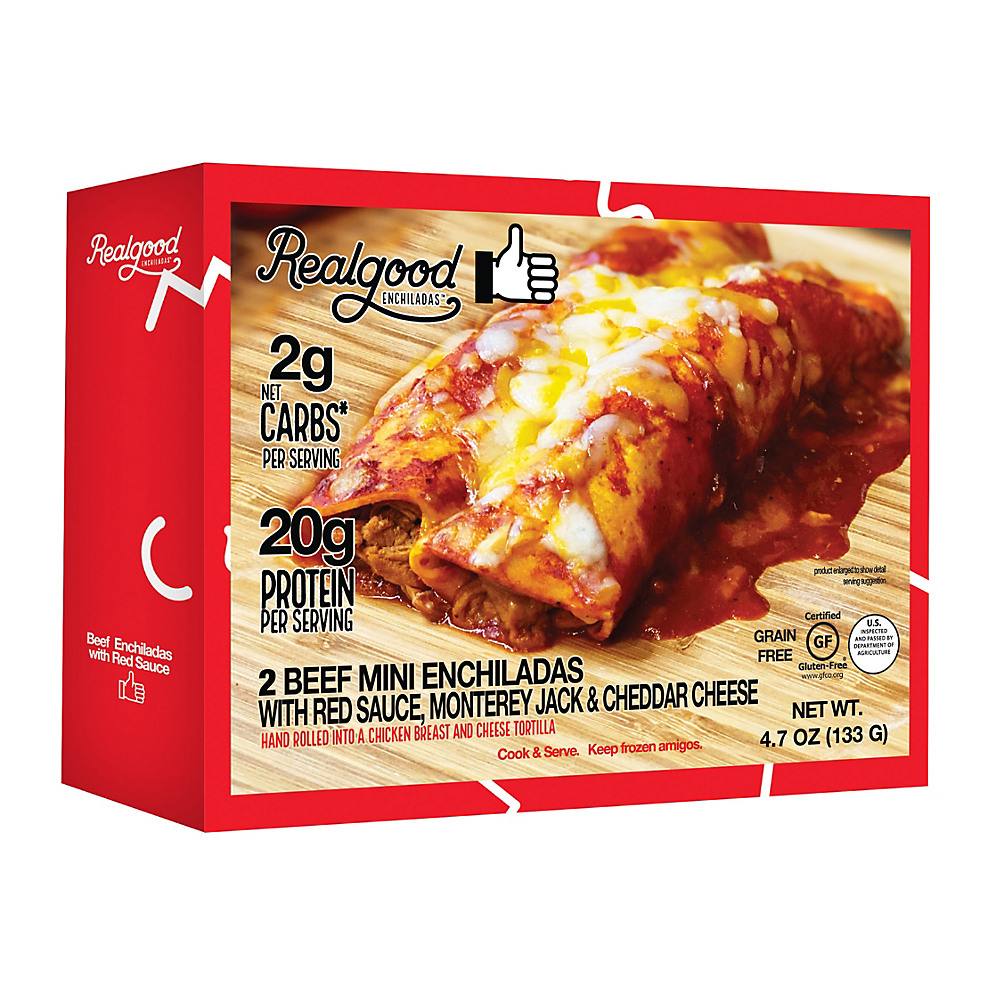 Calories in Real Good Beef Enchilada, 2 ct