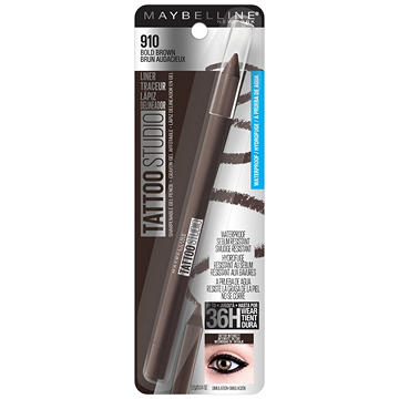 Maybelline Tattoo Studio Waterproof Eyeliner - 910 Bold Brown, 0.04 oz