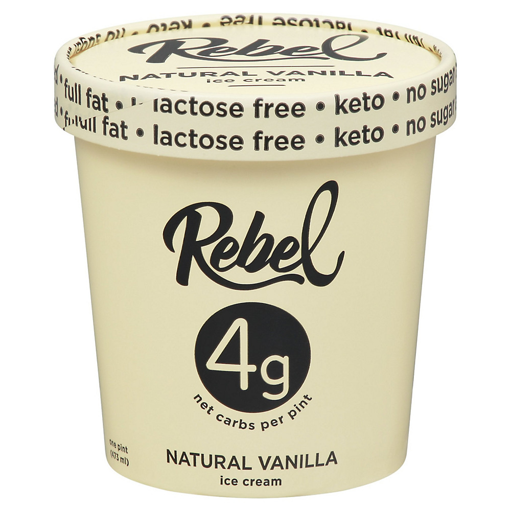 Calories in Rebel Vanilla Ice Cream, 1 pt