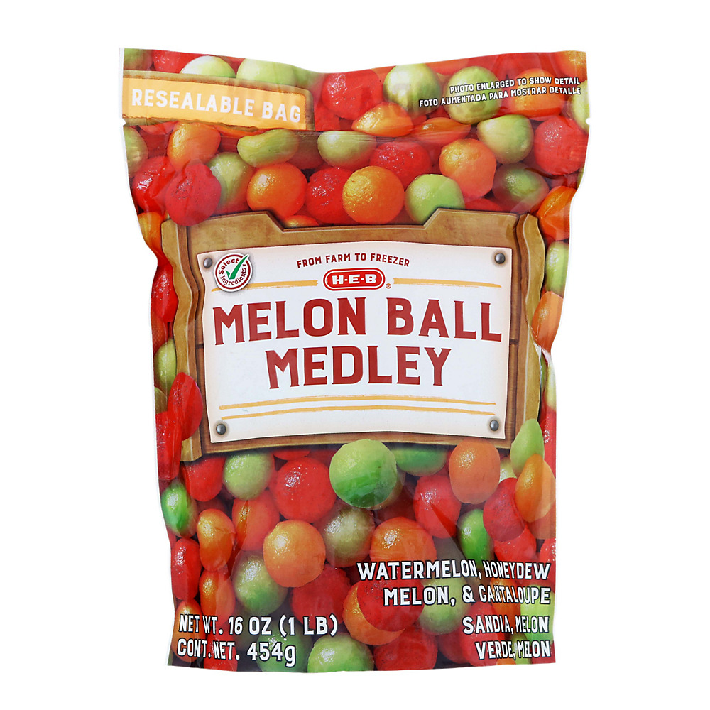 Calories in H-E-B Select Ingredients Melon Ball Medley, 16 oz