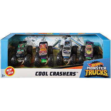 Hot Wheels Monster Trucks Big Wheels Pack - Assorted, 4 ct