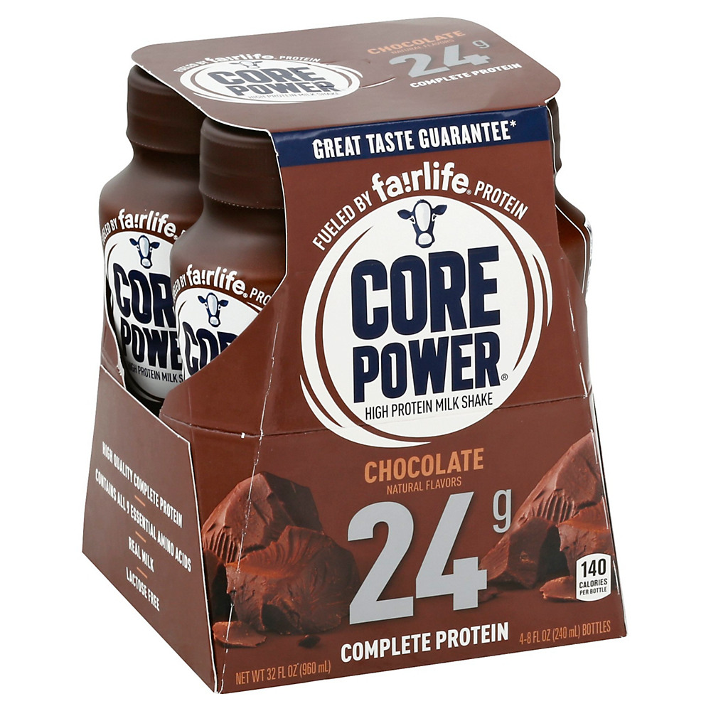 Calories in Core Power Chocolate Complete Protein Shake 8 oz Bottles, 4 pk