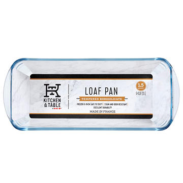Kitchen & Table by H-E-B Tempered Borosilicate Loaf Pan, 1.5 qt