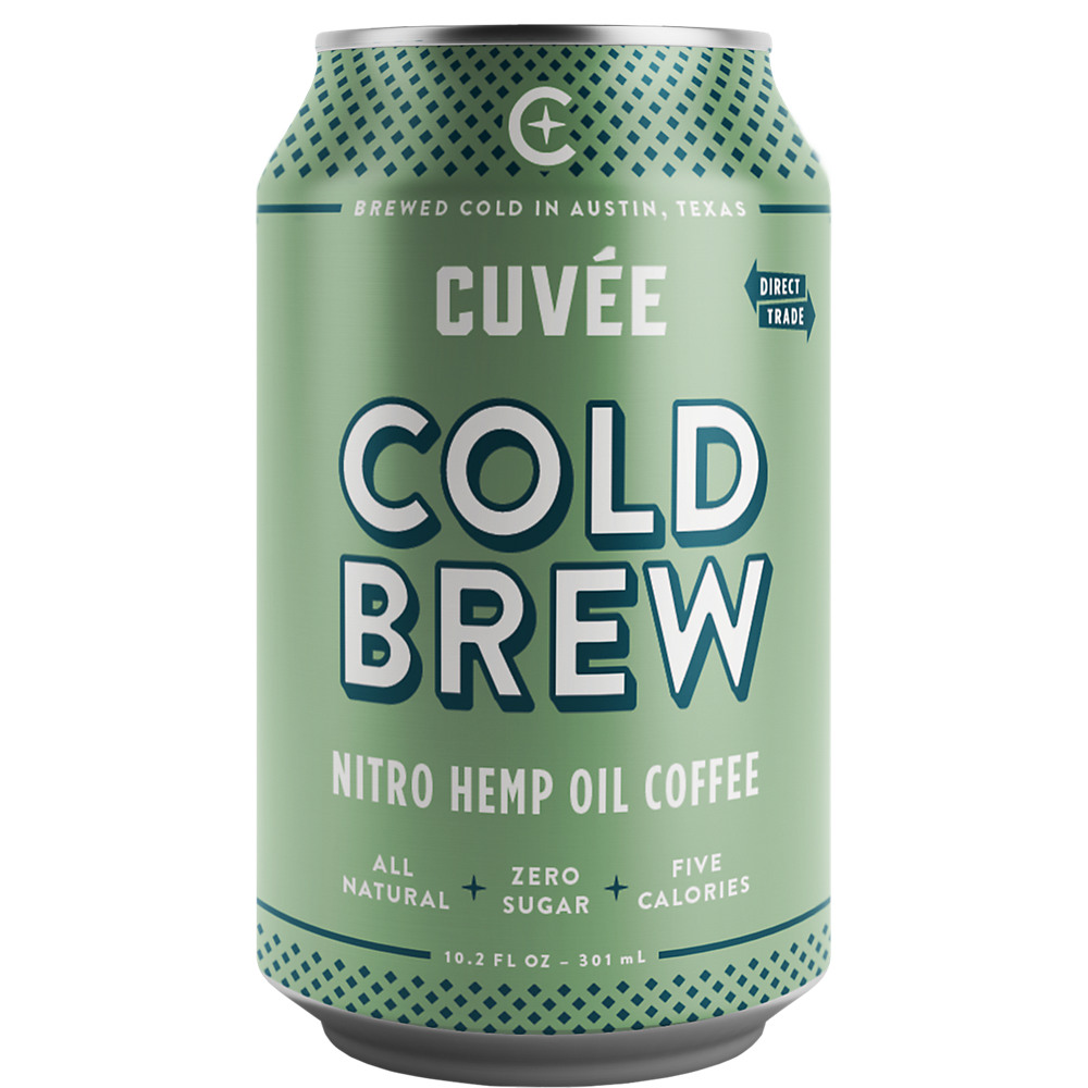 Calories in Cuvee Coffee Cold Brew Nitro Hemp Oil Coffee, 10.2 oz