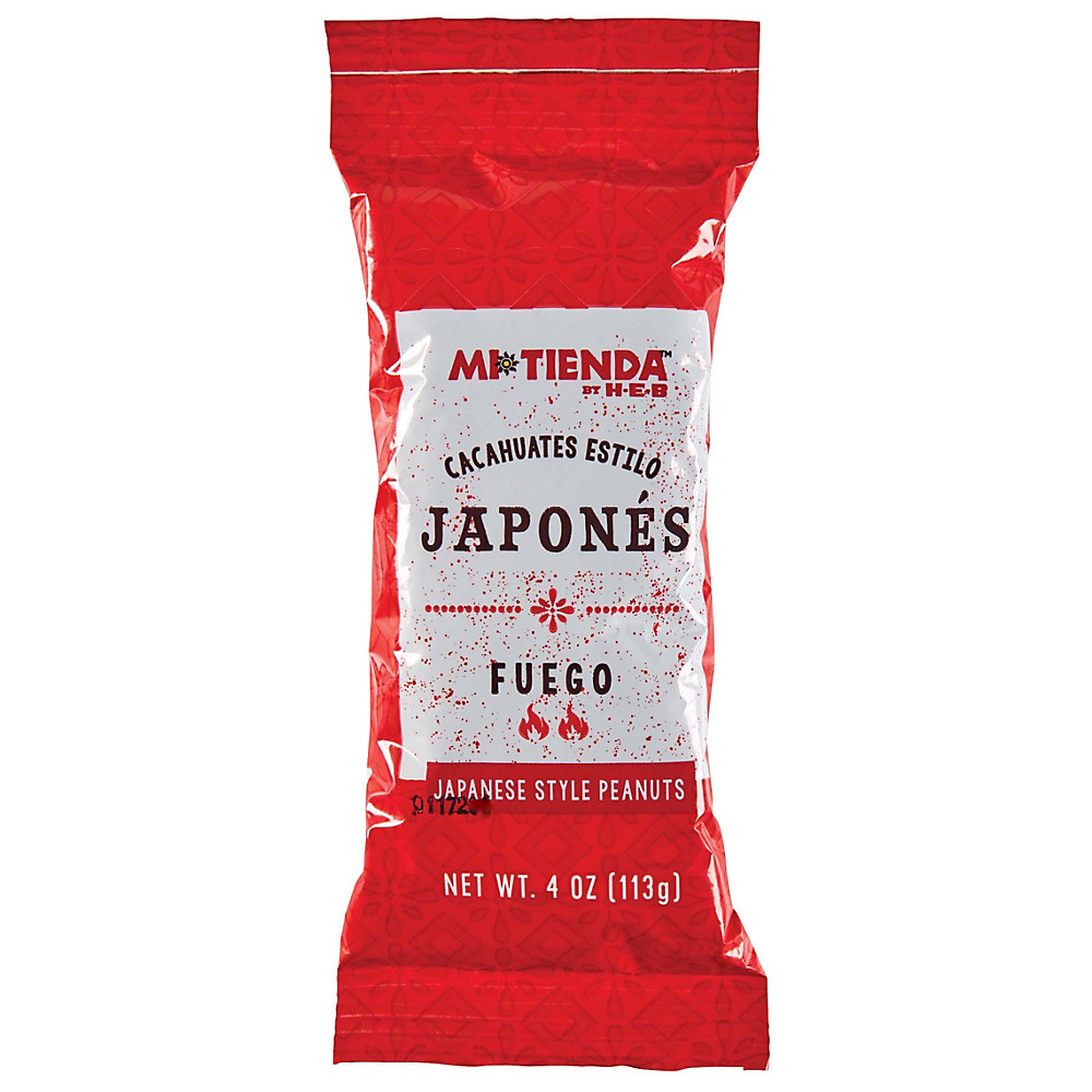 Calories in Mi Tienda Japanese Fuego Japanese Style Peanuts, 4 oz