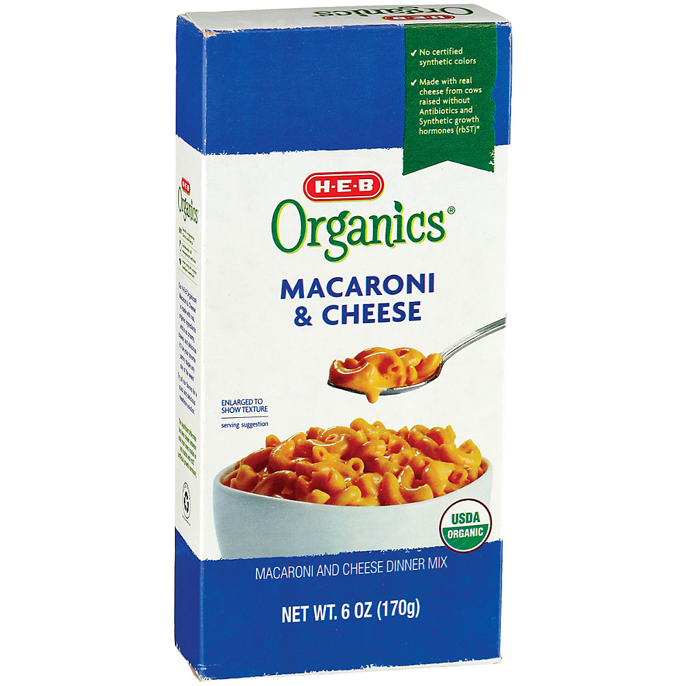 Calories in H-E-B Organics Macaroni & Cheese, 6 oz