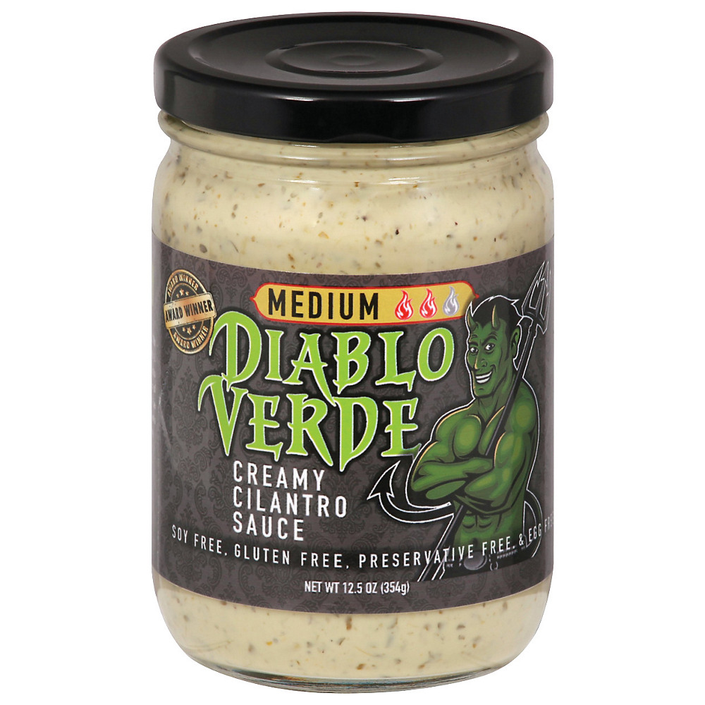 Calories in Diablo Verde Medium Creamy Cilantro Sauce, 12.5 oz