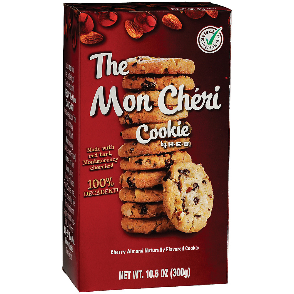 Calories in H-E-B Select Ingredients The Mon Cheri Cookie, 10.6 oz