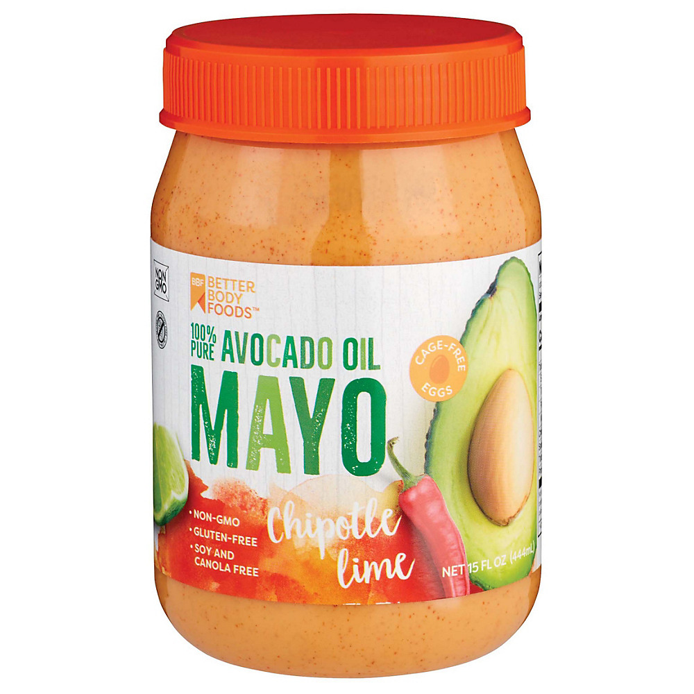 Calories in BetterBody Foods Avocado Oil Chipotle Lime Mayo, 15 oz