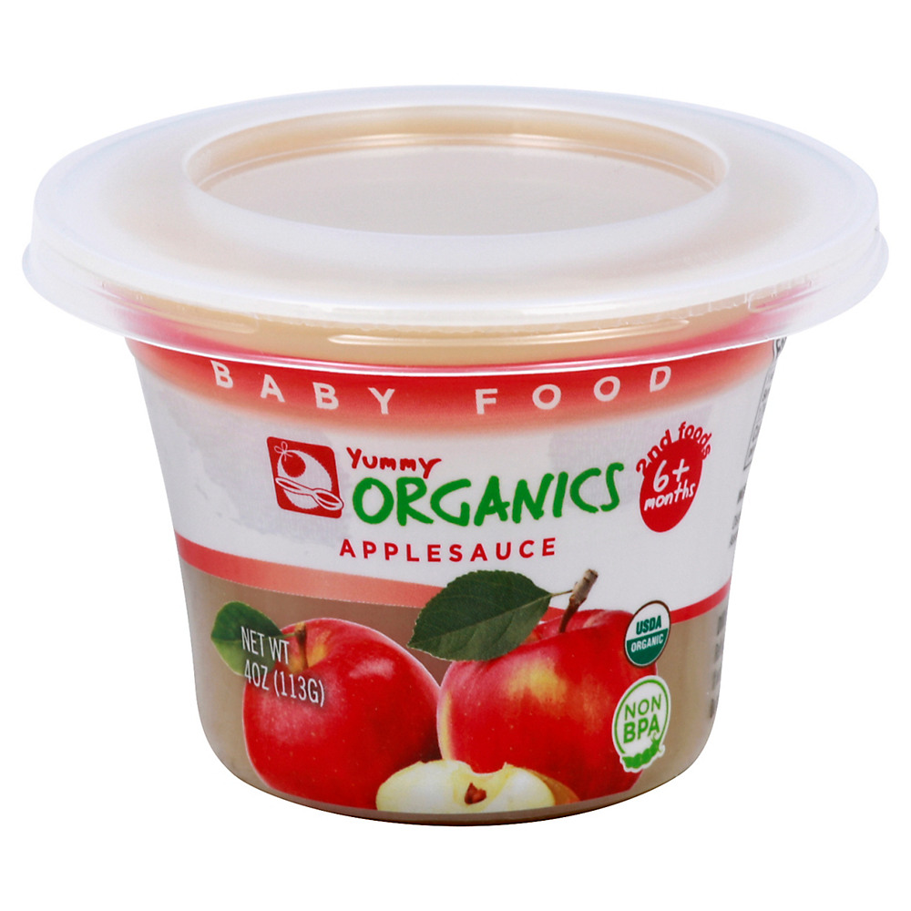 Calories in Yummy Organics Apple Sauce 2nd Foods, 4 oz