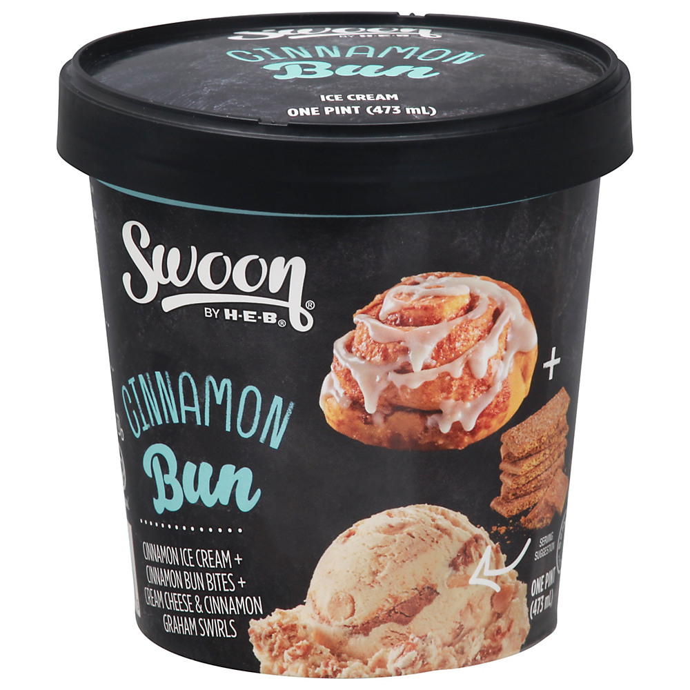 Calories in Swoon by H-E-B Cinnamon Buns Ice Cream, 1 pt