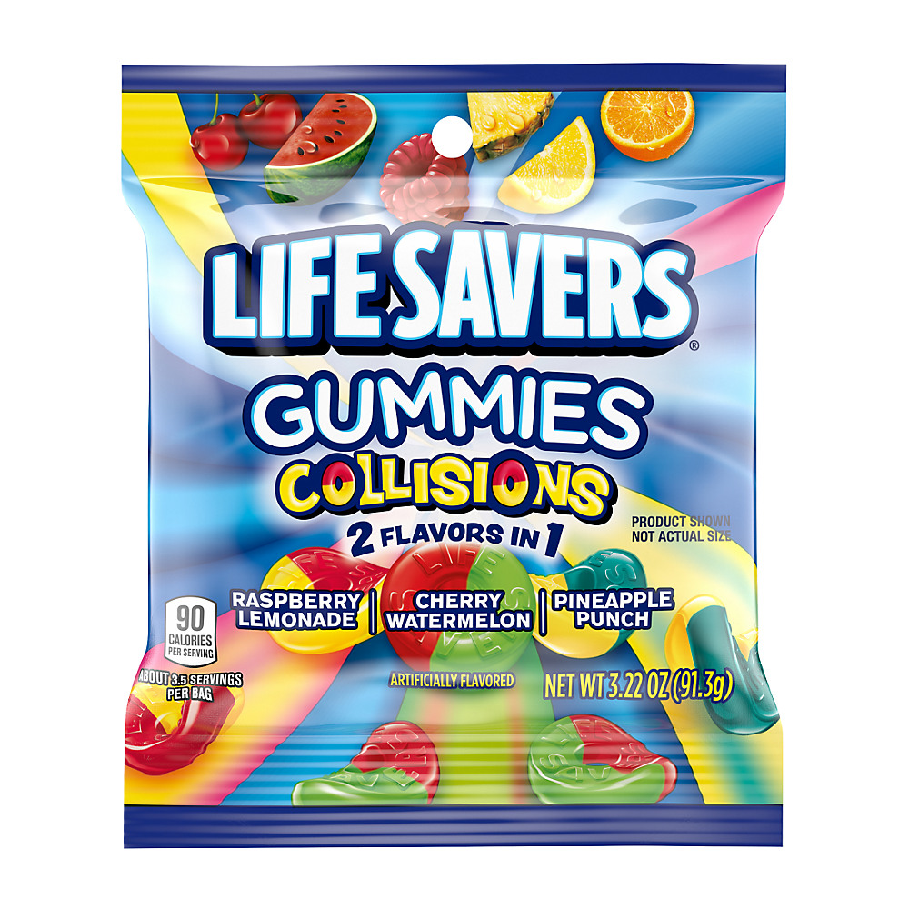 Calories in Life Savers Collisions Gummy Candy, 3.22 oz