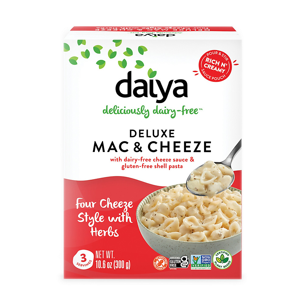 Calories in Daiya Deluxe Four Cheeze Style with Herrbs Cheezy Mac, 10.9 oz