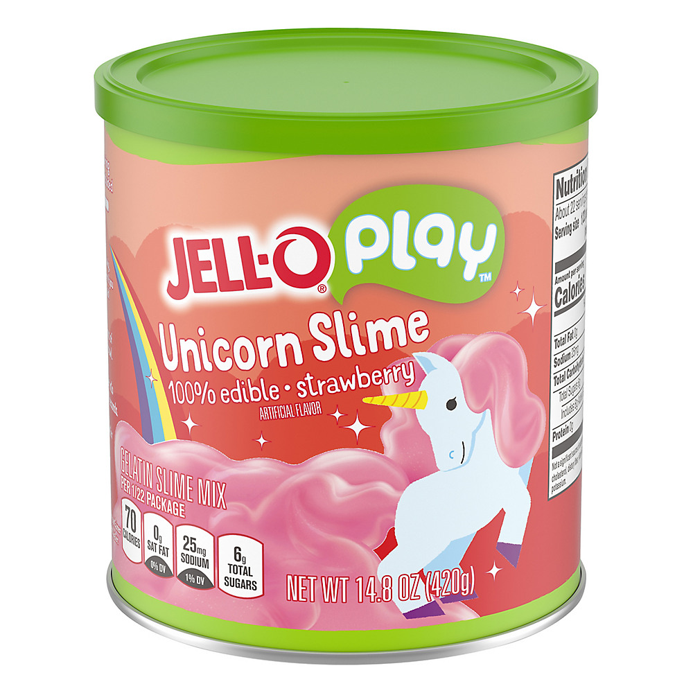 Calories in Jell-O Play Unicorn Slime Gelatin Mix, 14.8 oz