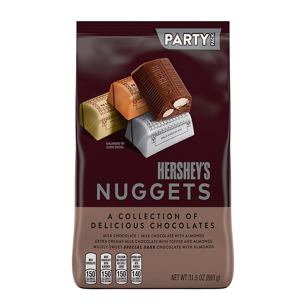 Calories in Hershey's Nuggets Snack Size Chocolate Assortment Party Pack, 31.5 oz