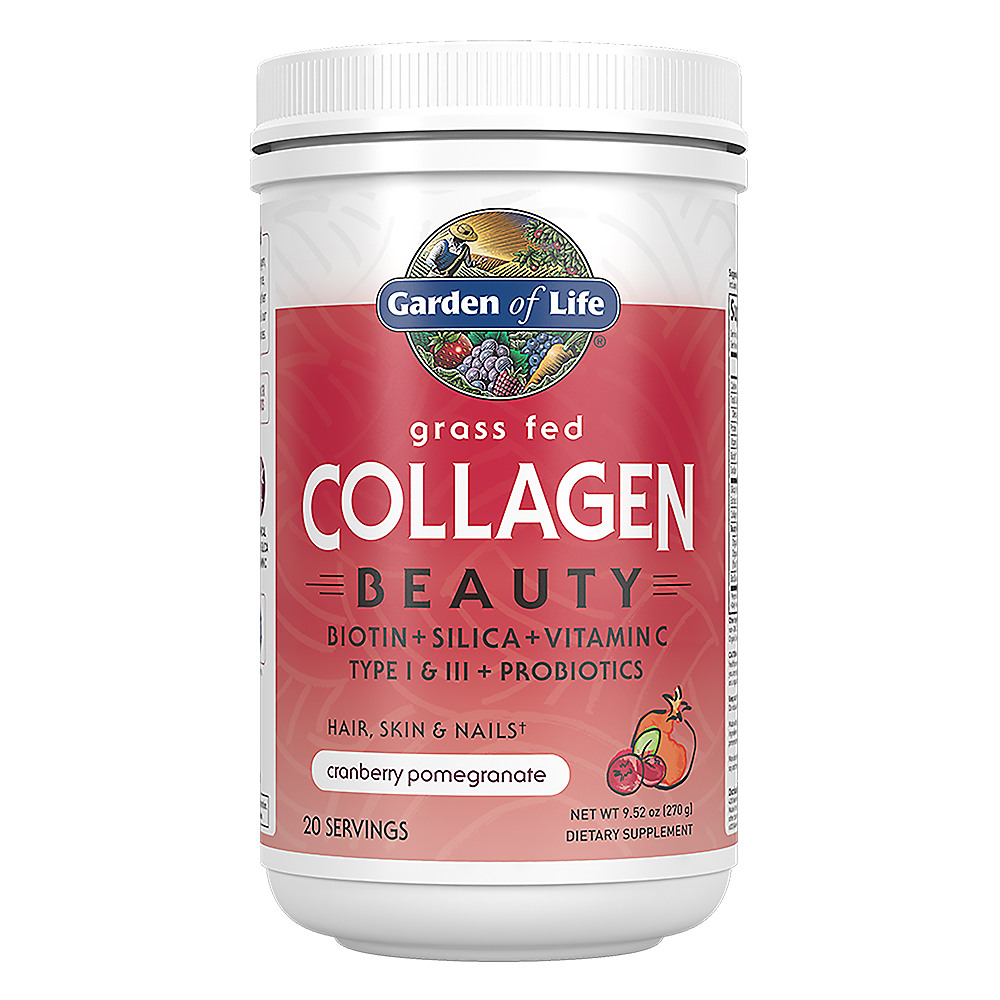 Calories in Garden of Life Grass Fed Collagen Beauty Cranberry Pomegranate, 9.52 oz