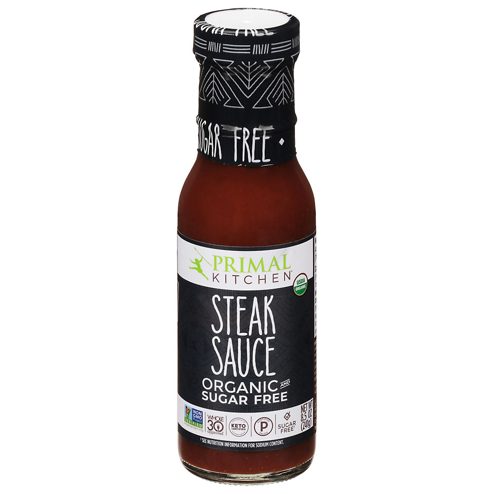 Calories in Primal Kitchen Organic Steak Sauce, 8.5 oz