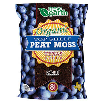 New Earth Organic Top Shelf Peat Moss, 8 qt