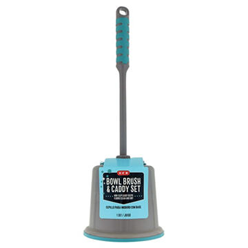 H-E-B Toilet Bowl Brush & Caddy Set