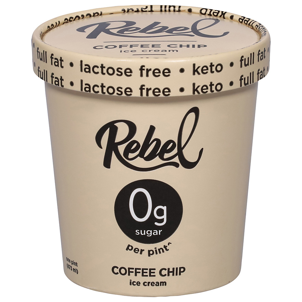 Calories in Rebel Coffee Chip Ice Cream, 1 pt