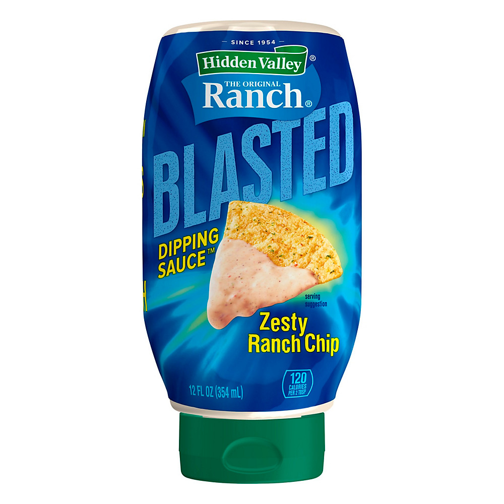 Calories in Hidden Valley Ranch Blasted Zestier Ranch Creamy Dipping Sauce, 12 oz