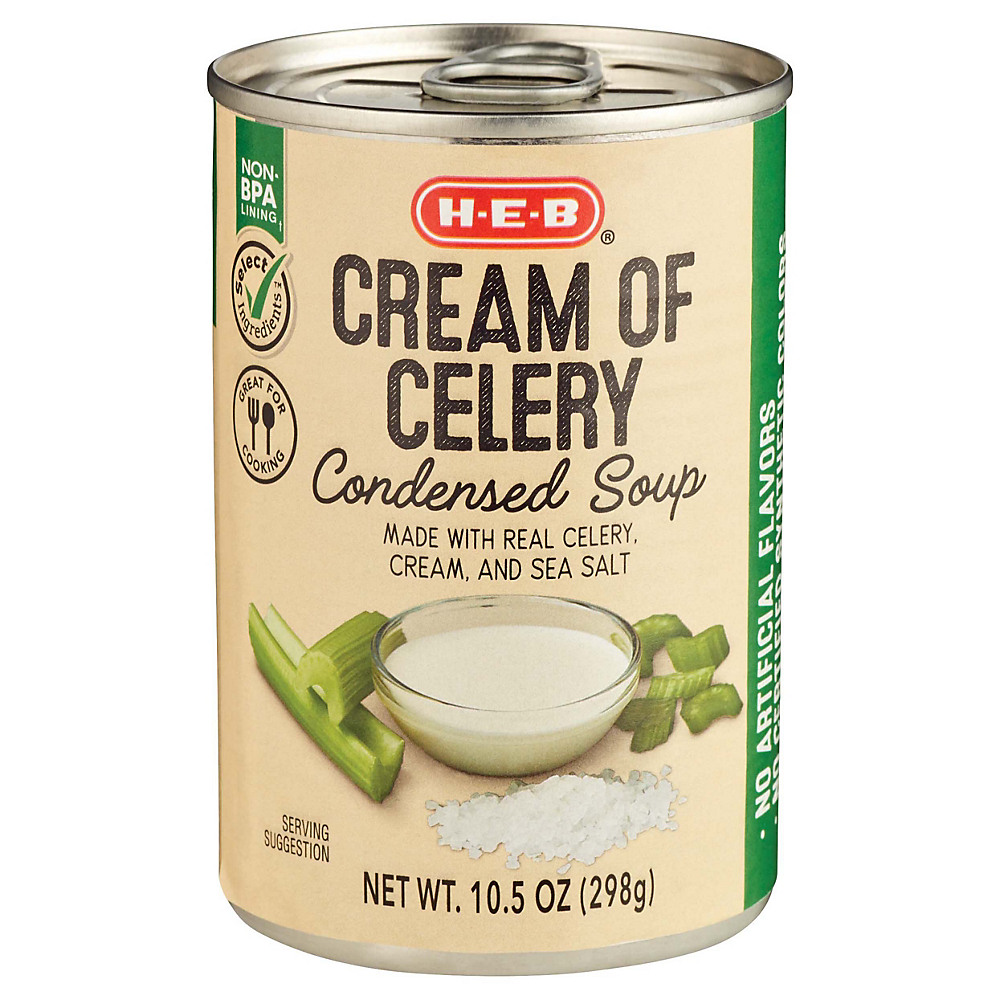 Calories in H-E-B Select Ingredients Cream of Celery Condensed Soup, 10.5 oz