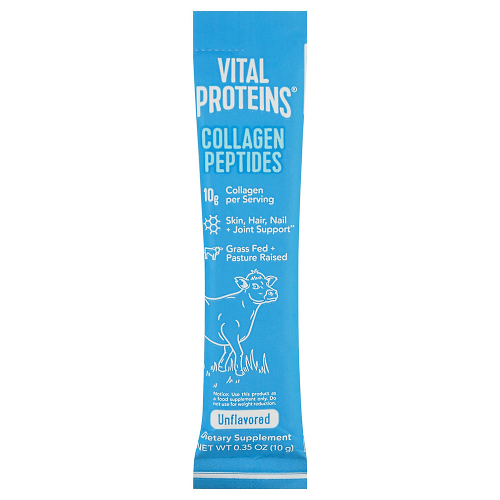 Calories in Vital Proteins Unflavored Collagen Peptides Stick Packet, 0.35 oz