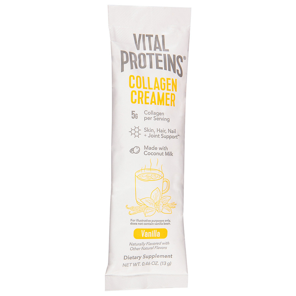 Calories in Vital Proteins Collagen Creamer Vanilla Stick Packet, .46 oz