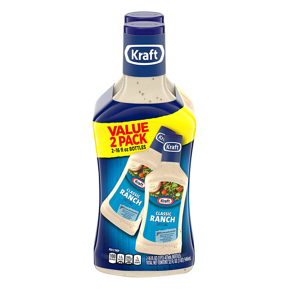 Calories in Kraft Classic Ranch Dressing Value Pack, 32 oz
