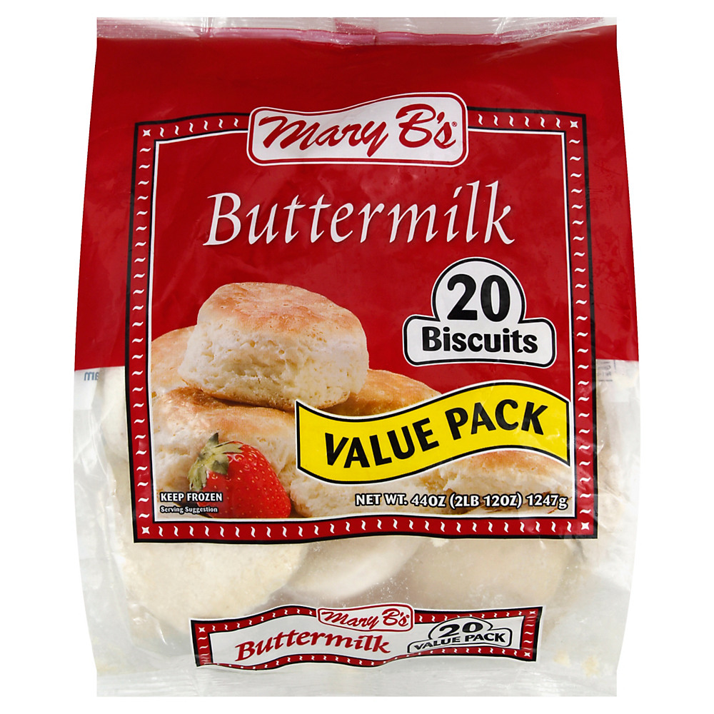 Calories in Mary B's Buttermilk Biscuits Value Pack, 20 ct
