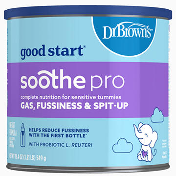 Dr. Brown's Good Start SoothePro Powder BabyFormula with Iron, 19.4 oz
