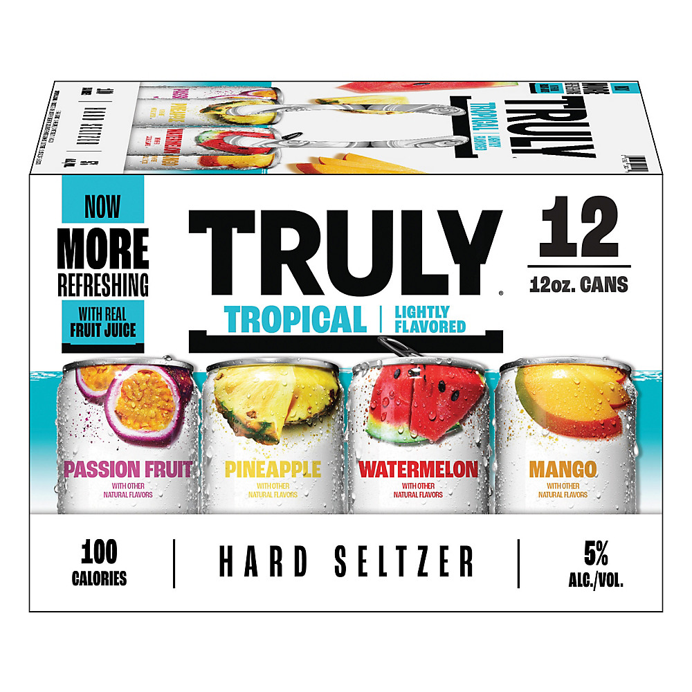 Calories in Truly Hard Seltzer Tropical Mix Pack 12 oz Cans, 12 pk