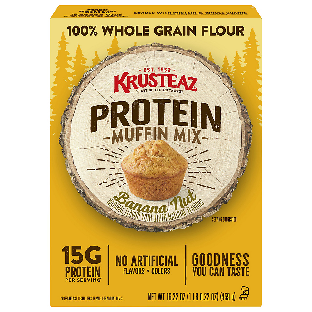 Calories in Krusteaz Protein Banana Nut Muffin Mix, 16.22 oz