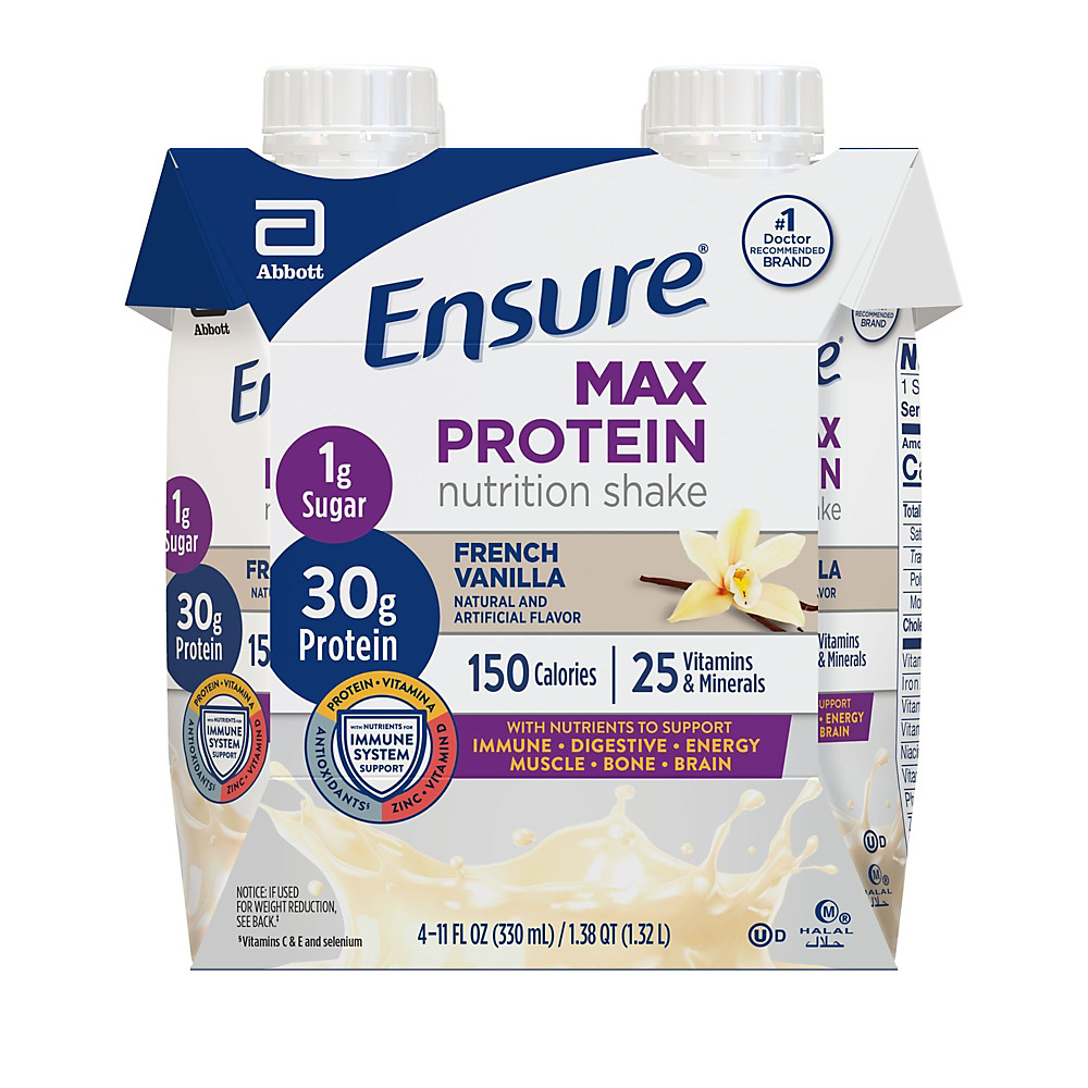 Calories in Ensure Max Protein Nutrition Shake French Vanilla, 11 oz