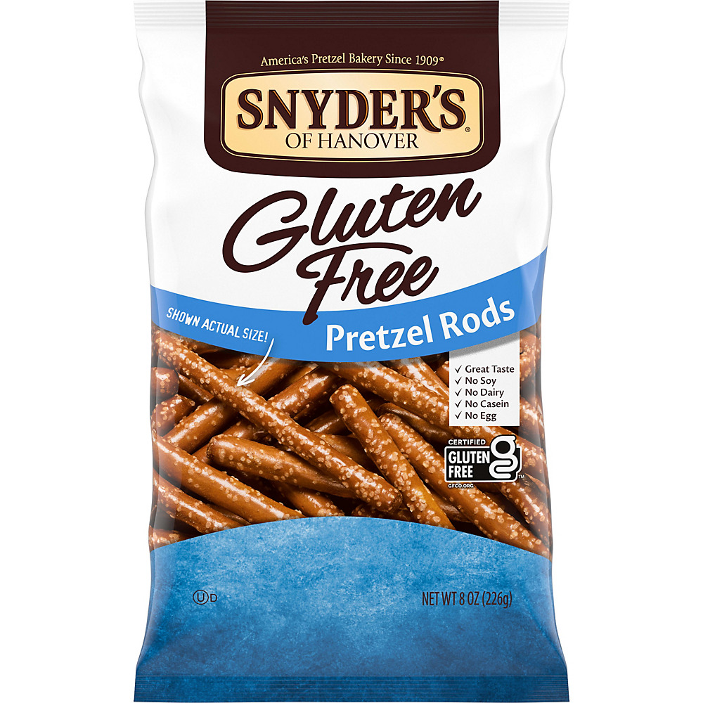 Calories in Snyder's of Hanover Gluten Free Pretzel Rods, 8 oz