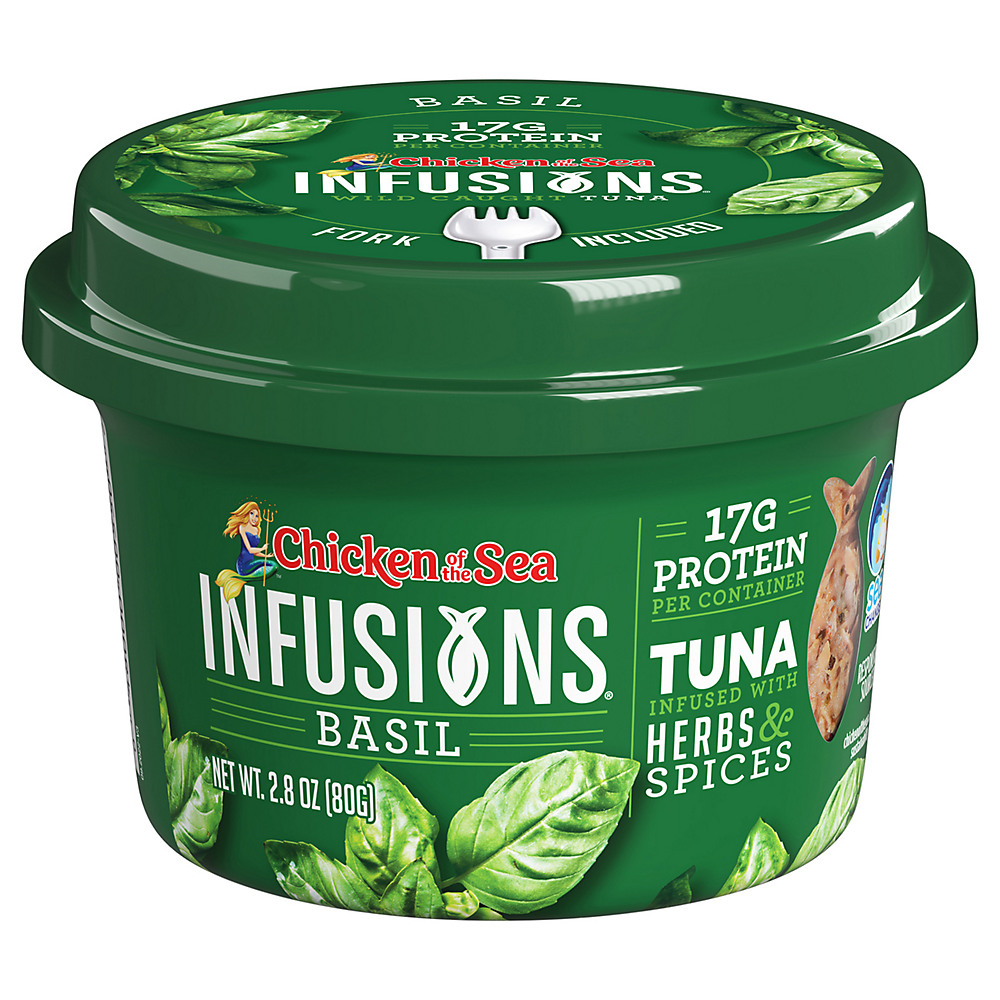 Calories in Chicken of the Sea Infusions Basil Tuna, 2.8 oz