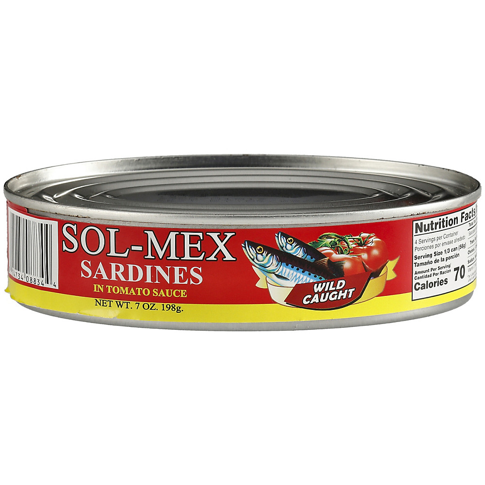 Calories in Sol-Mex Sardines in Tomato Sauce, 7 oz