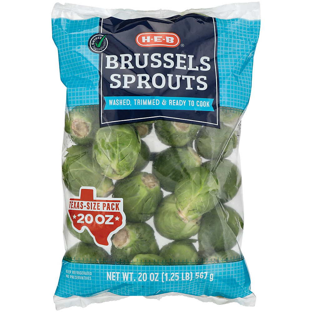Calories in H-E-B Brussels Sprouts Club Pack, 20 oz