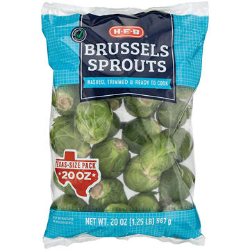 H-E-B Fresh Brussels Sprouts - Texas-Size Pack, 20 oz