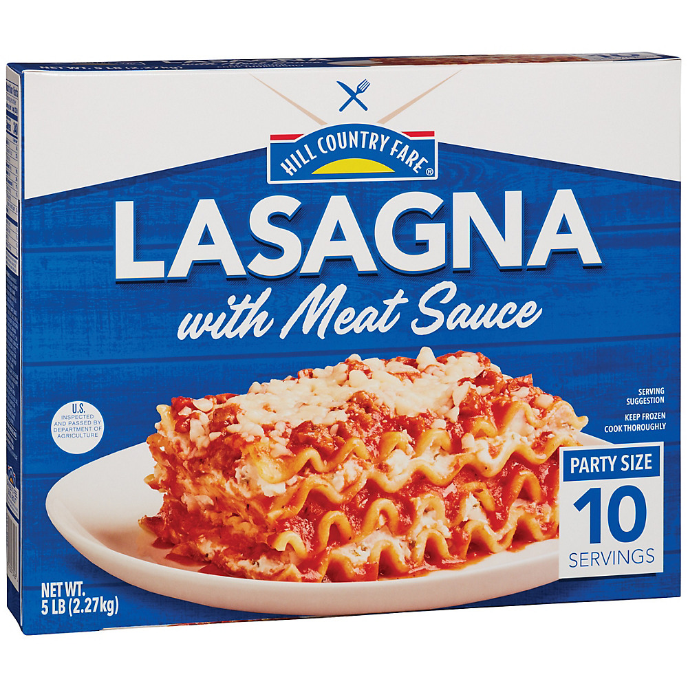 Calories in Hill Country Fare Lasagna with Meat Sauce Party Size, 80 oz