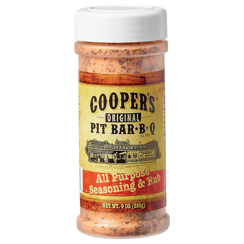 Calories in Cooper's Original Pit Bar B Q All Purpose Seasoning & Rub, 9 oz