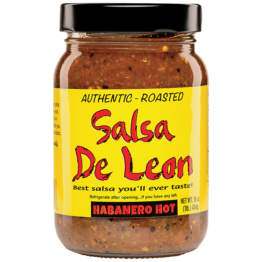 Calories in Salsa De Leon Roasted Habanero Hot Salsa, 16 oz