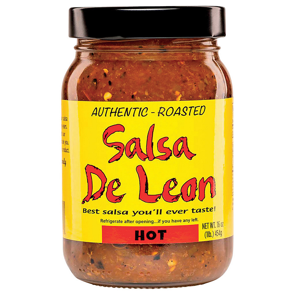 Calories in Salsa De Leon Roasted Hot Salsa, 16 oz