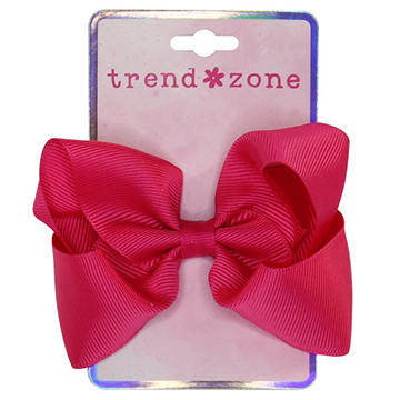 Trend Zone Fuchsia Ribbon Hair Bow Salon Clip