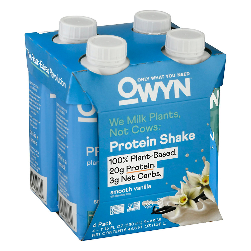 Calories in OWYN 4 Pack Smooth Vanilla, 44.6oz