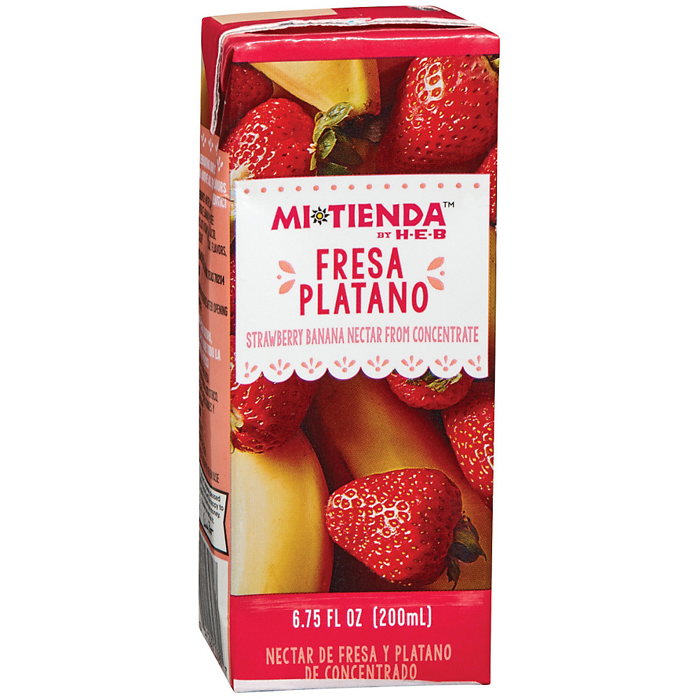 Calories in Mi Tienda Fresa Platano Strawberry Banana Nectar, 6.75 oz