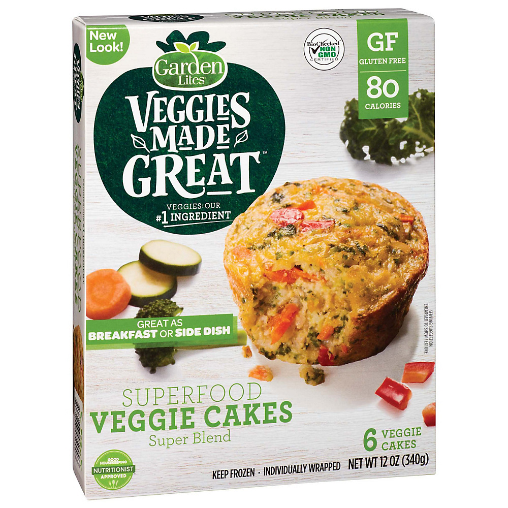 Calories in Garden Lites Superfood Veggie Cakes, 6 ct