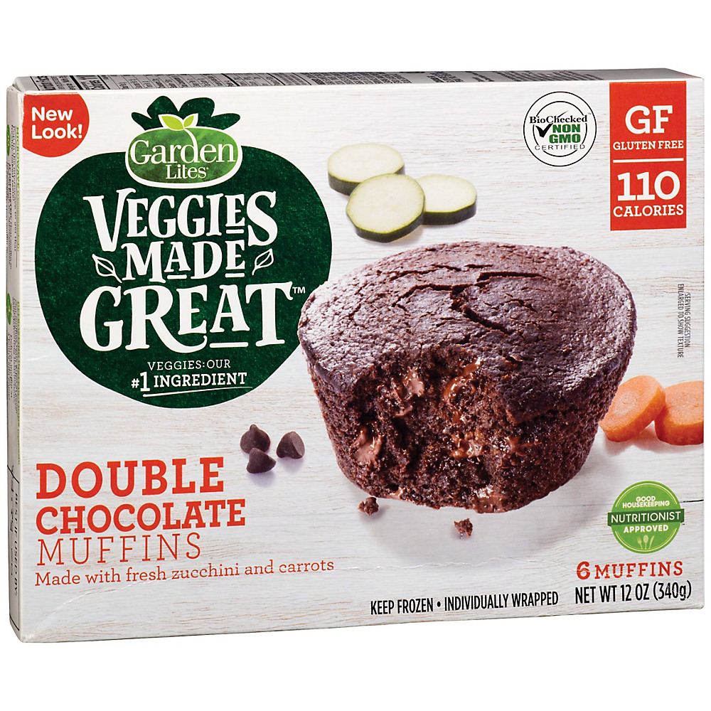 Calories in Garden Lites Double Chocolate Muffins, 6 ct