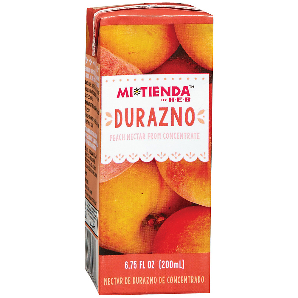 Calories in Mi Tienda Durazno Peach Nectar, 6.75 oz