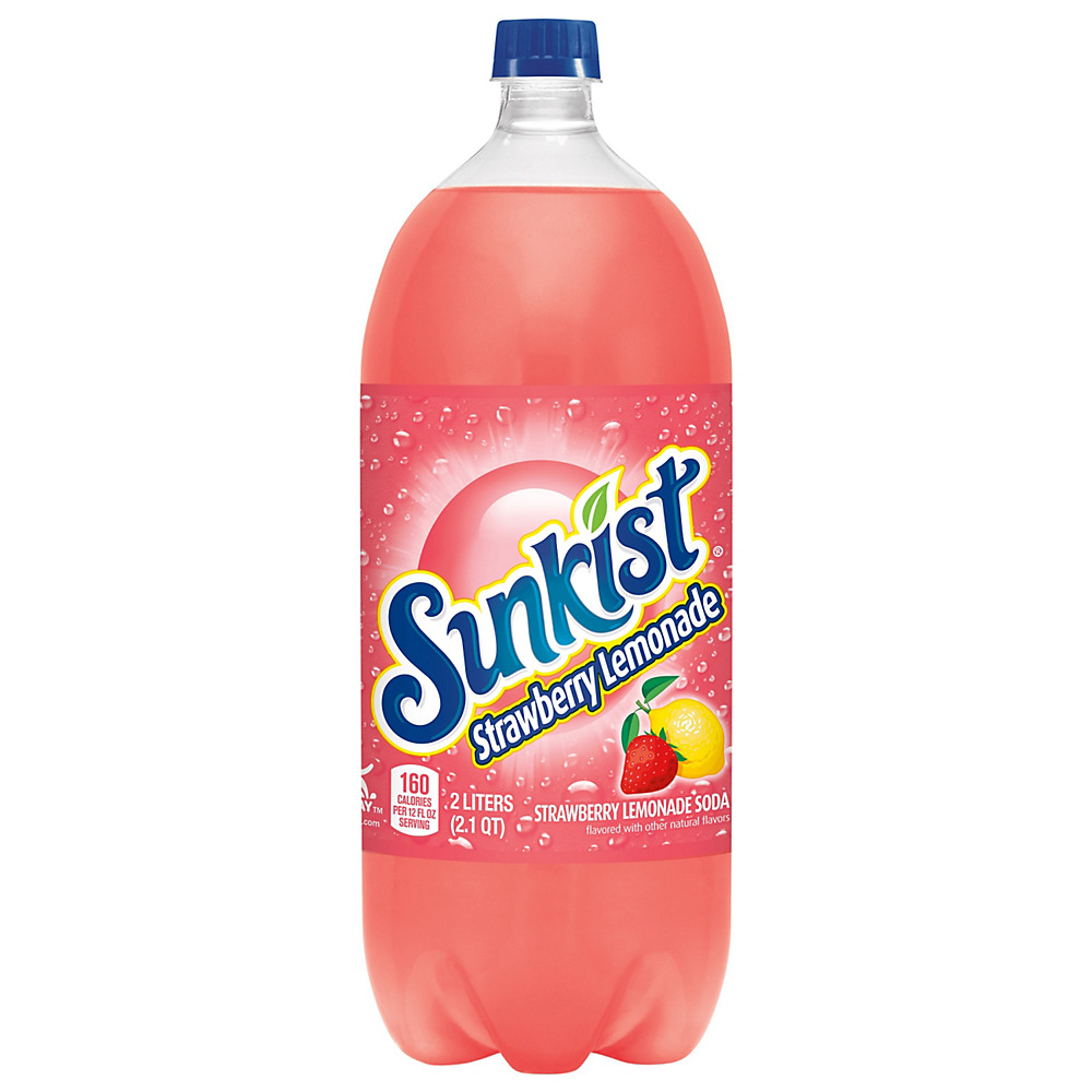 Calories in Sunkist Strawberry Lemonade Soda, 2 L